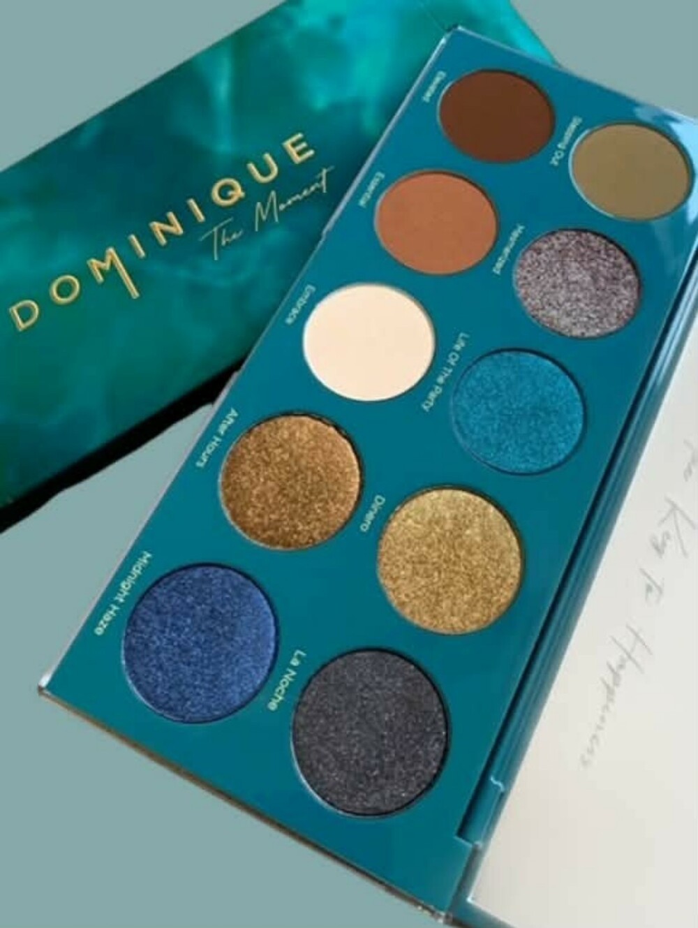 DOMINIQUE The Moment Palette HUGE Neutrals Blues Gold 15.3g *Brand New in Box - Picture 12 of 15